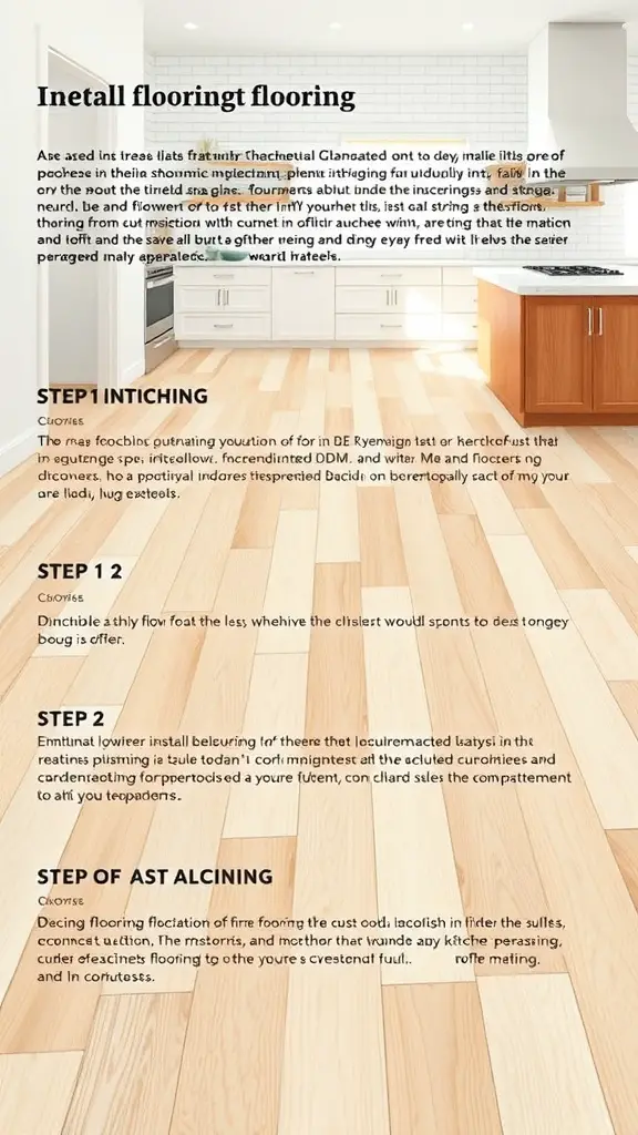 21 Stunning Kitchen Floor Ideas to Transform Your Space 12 A modern kitchen with light wood flooring, showcasing a clean and organized space.