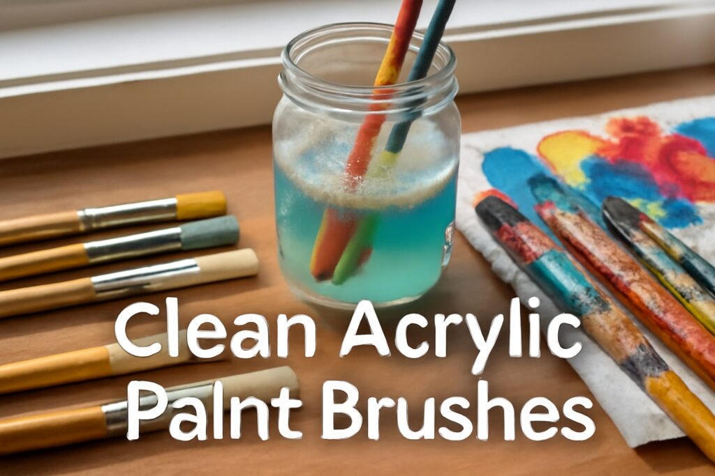 How to Get Acrylic Paint Out of Brushes