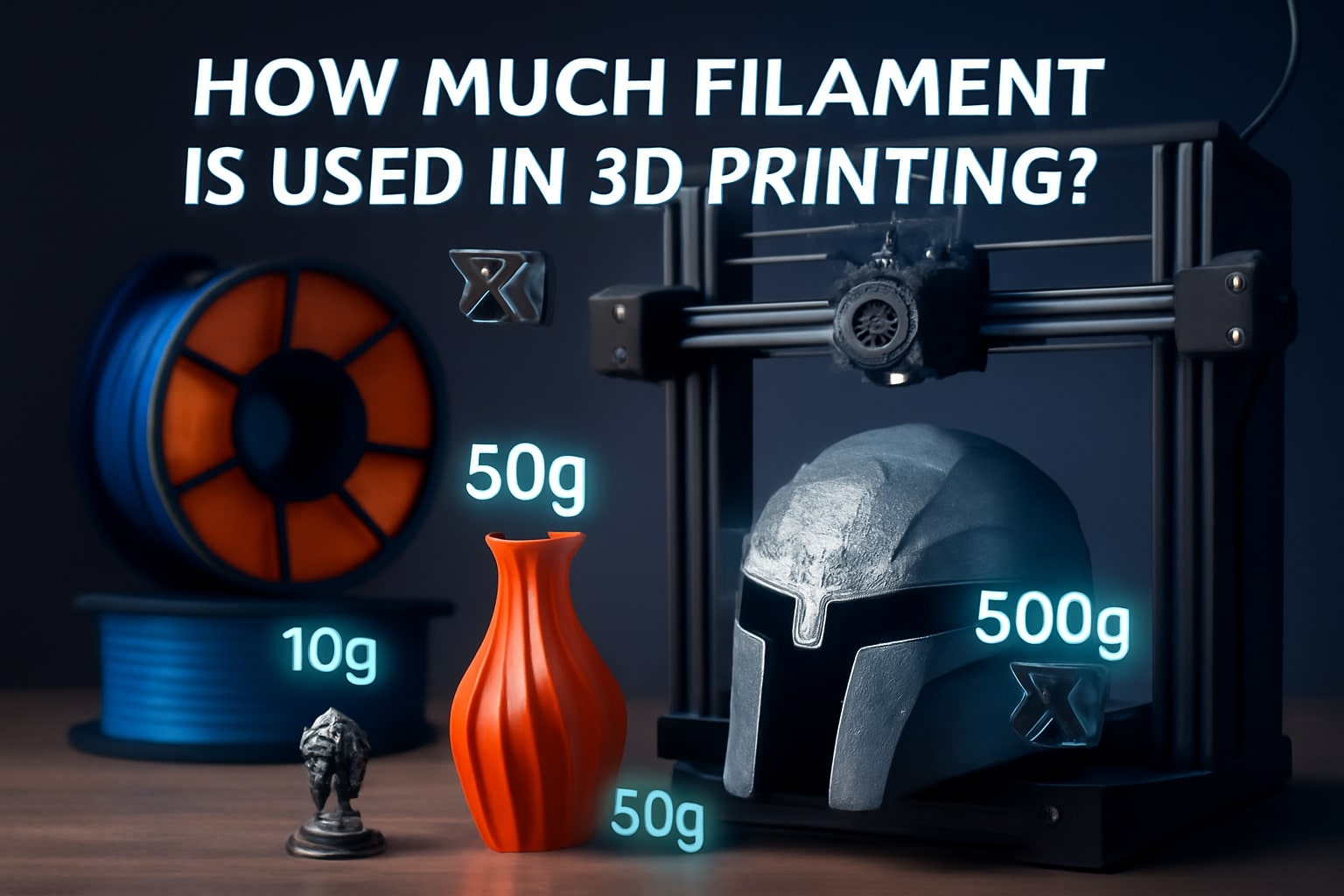 How Much Filament for 3D Printing? Calculator & Guide 2026