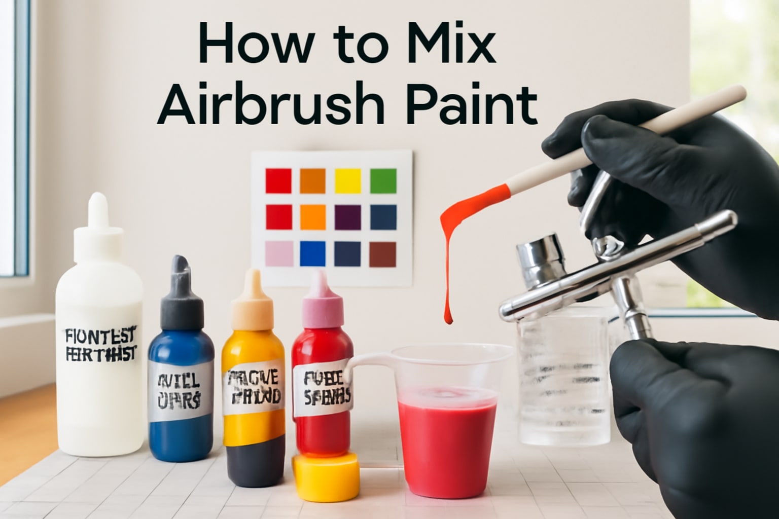 How to Mix Airbrush Paint | Complete Guide in 2026