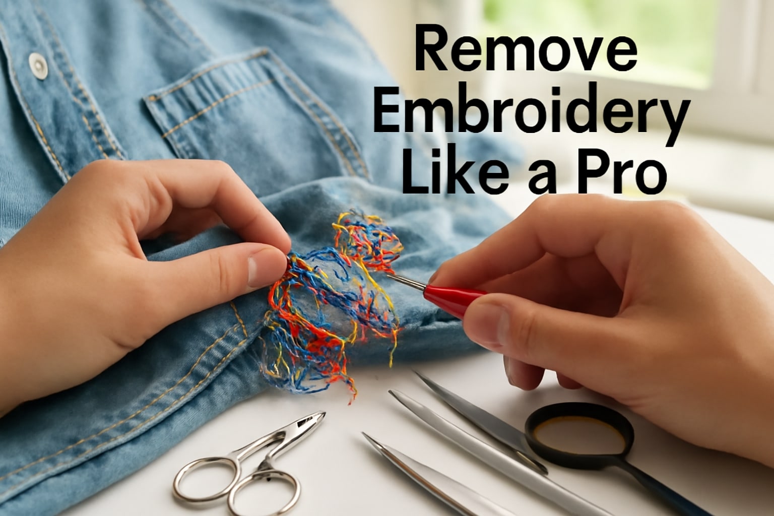How to Remove Embroidery From Clothing | Complete Guide