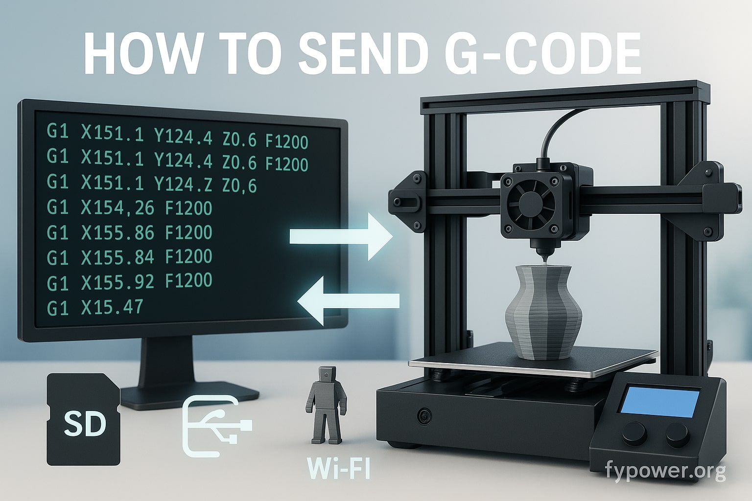 How to Send G-Code to 3D Printer | 5 Methods 2026 Guide