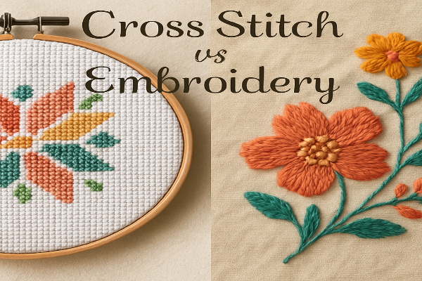 Cross Stitch vs Embroidery