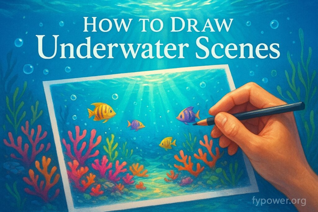 How to Draw Underwater Scenes