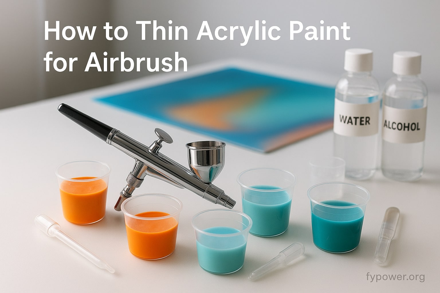 How to Thin Acrylic Paint for Airbrush | DIY Recipes & Chart