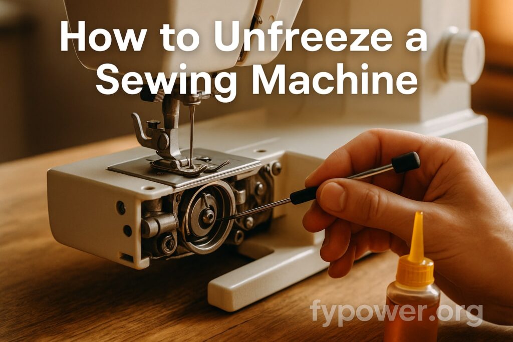 How to Unfreeze a Sewing Machine