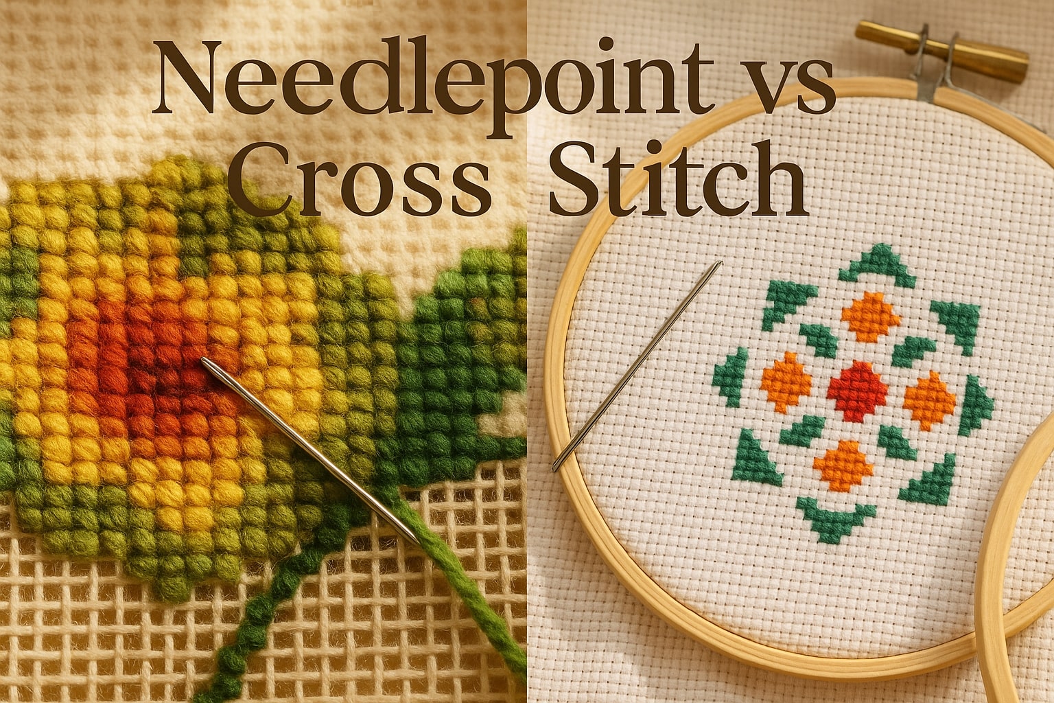 Needlepoint vs Cross Stitch: Complete Guide & Comparison