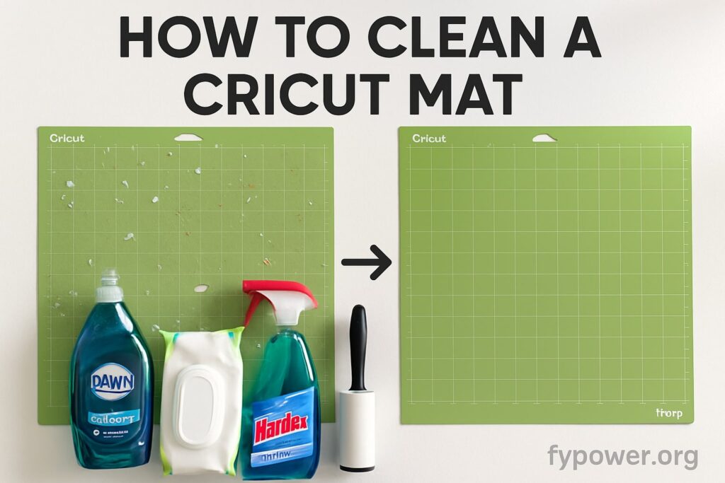 how to clean a cricut mat