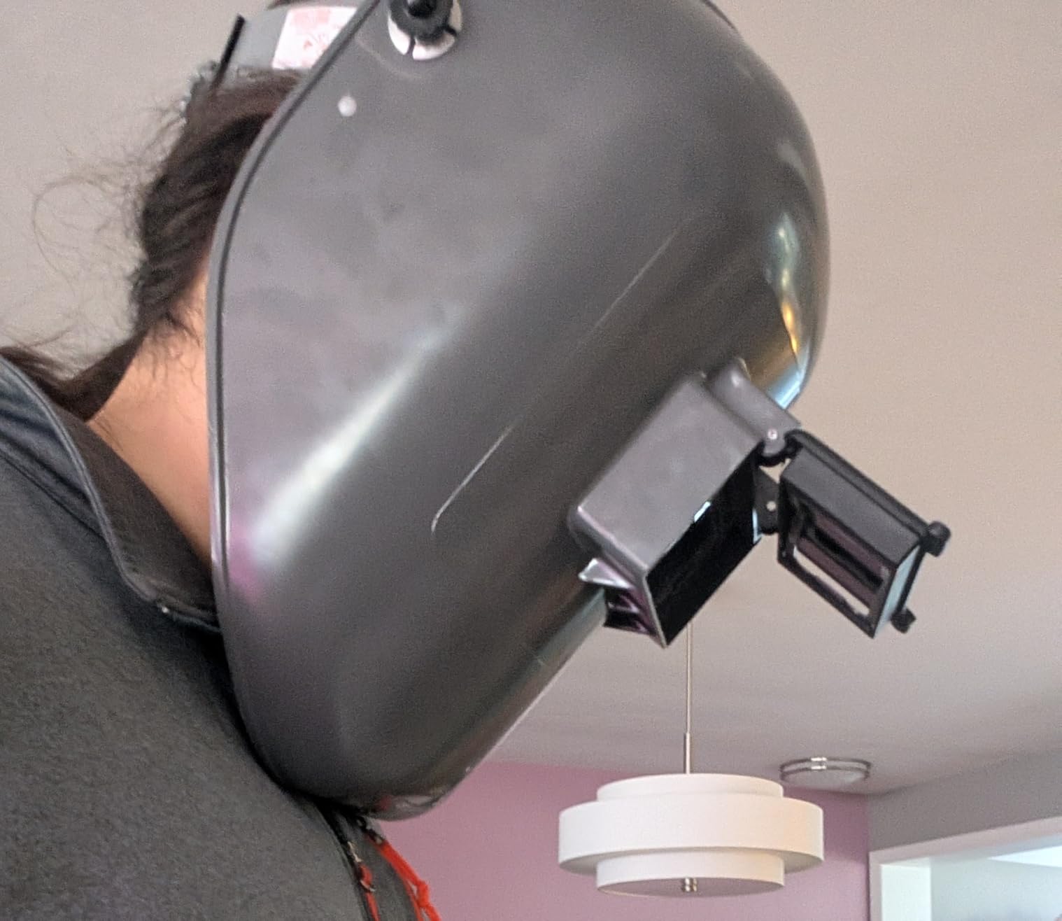 Fibre-Metal by Honeywell Tigerhood Classic Thermoplastic Welding Helmet, Gray (906GY) - Customer Photo 1