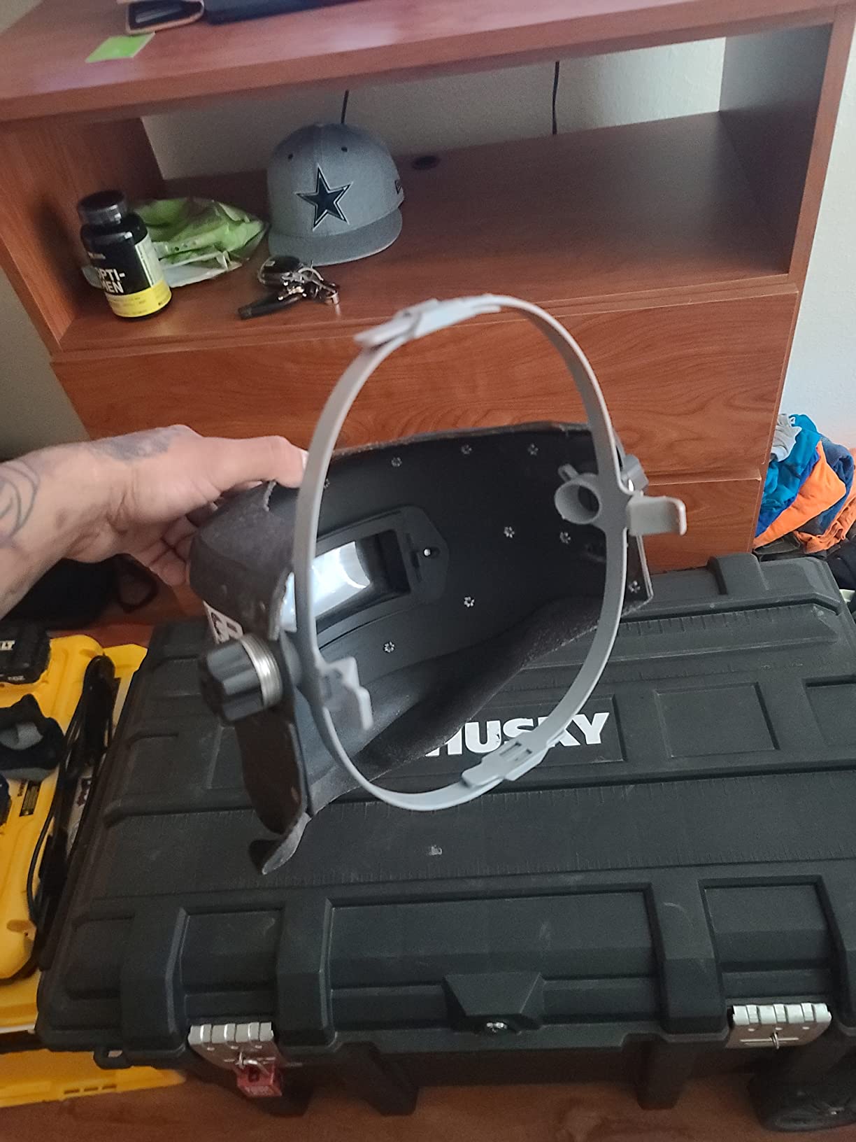 Fibre-Metal by Honeywell Tigerhood Classic Thermoplastic Welding Helmet, Gray (906GY) - Customer Photo 5