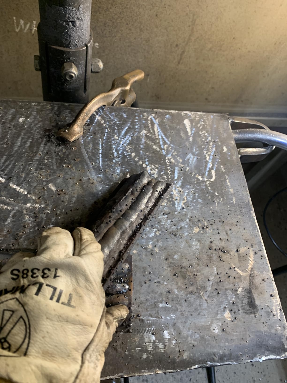 Tillman 1338 Top Grain Goatskin TIG Glove with Glide Patch Large White - Customer Photo 1