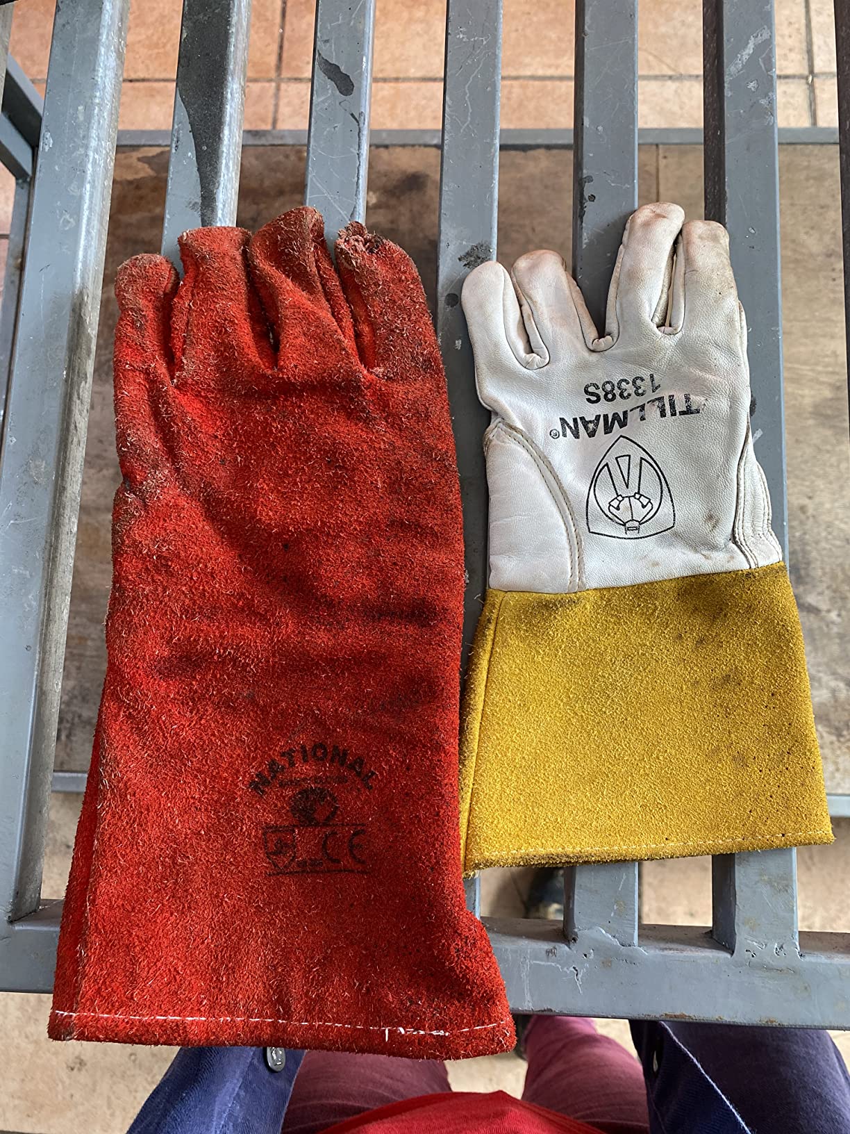 Tillman 1338 Top Grain Goatskin TIG Glove with Glide Patch Large White - Customer Photo 3