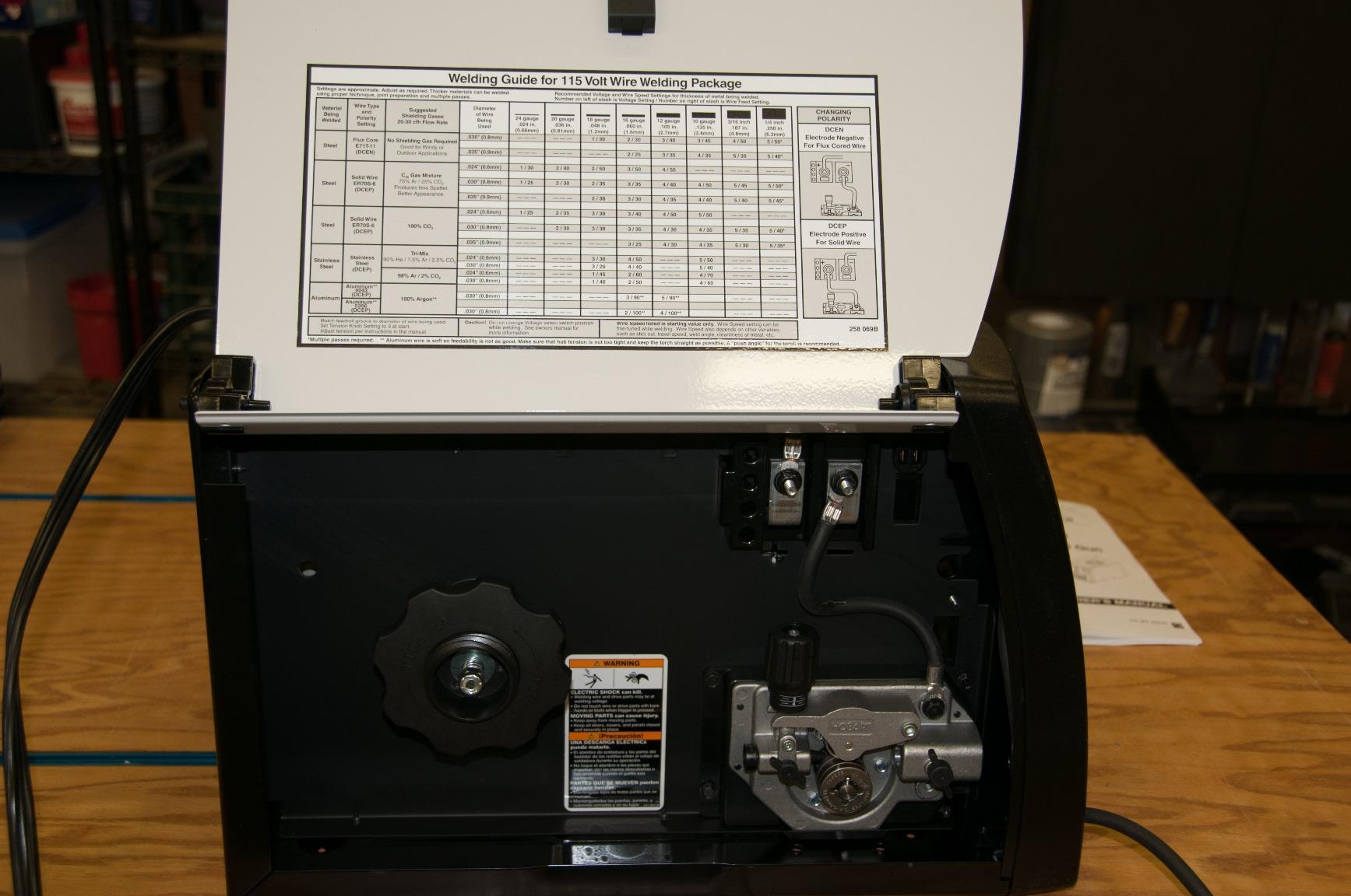 Hobart Handler 140 MIG Welder 115V (500559) - Durable, Portable Wire Feed Welder Machine - Flux Core Welding Machine with Dual-Gauge Regulator - MIG Welding Machine Welds Up To 1/4 in. Mild Steel - Customer Photo 4