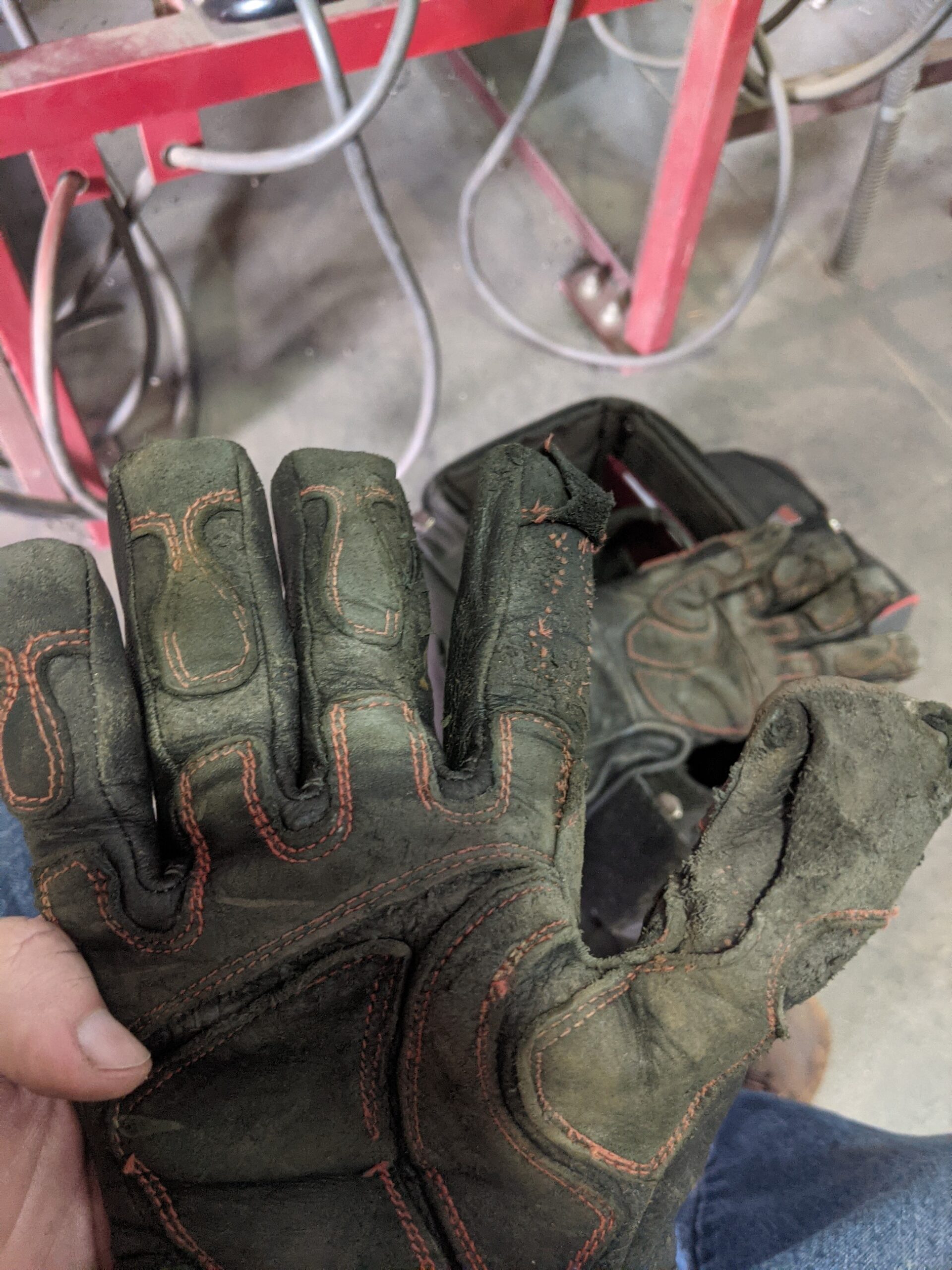 Lincoln Electric Roll Cage Welding/Rigging Gloves | Impact Resistant | Black Grain Leather |, Large (K3109-L) - Customer Photo 5