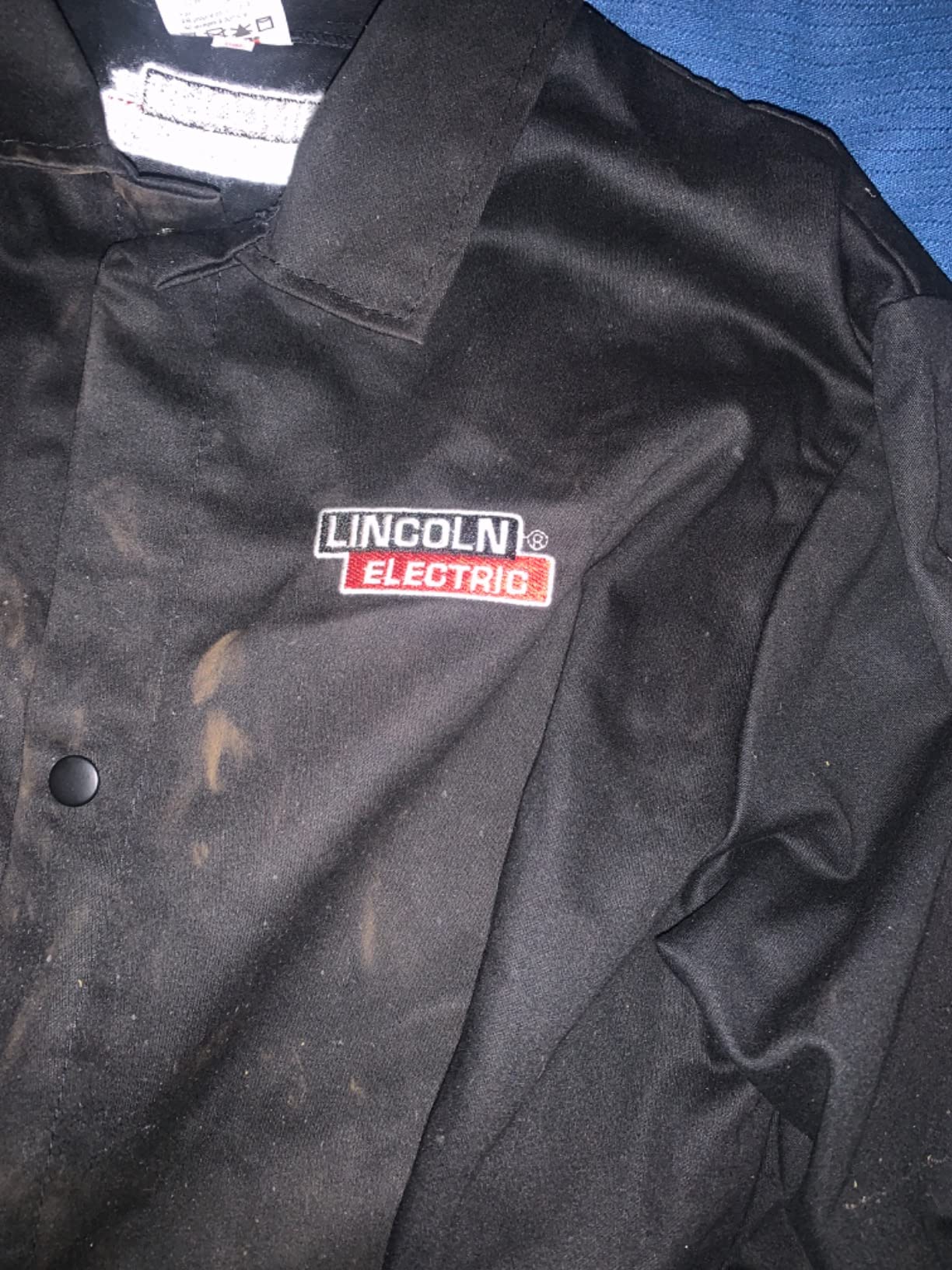 Lincoln Electric Black Flame-Resistant Cloth Welding Jacket - Customer Photo 2