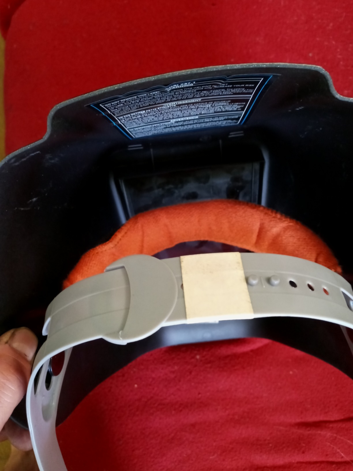 Jackson Safety HLX 100 Welding Hood - Fixed Front Welding Helmet - Shade 10, ANSI Z87.1 - Heavy Metal Gray - Customer Photo 5