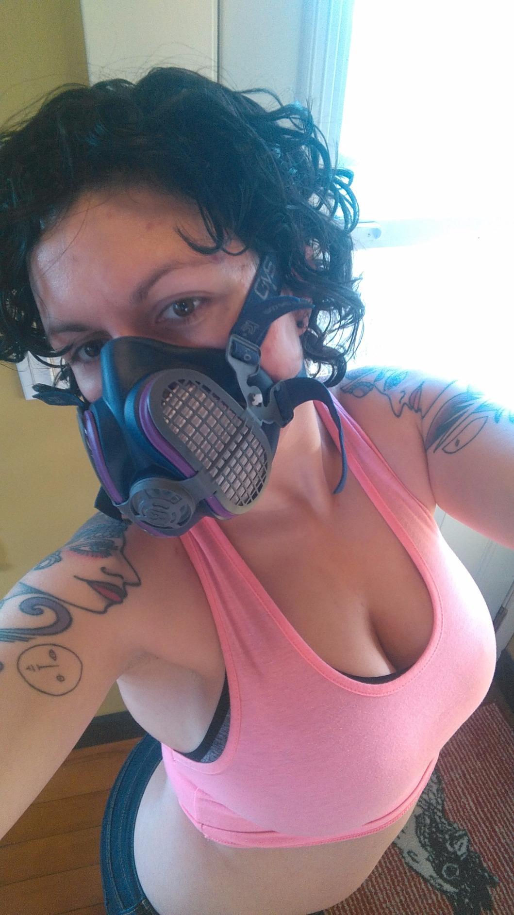 GVS SPR457 Elipse P100 Dust Half Mask Respirator with replaceable and reusable filters included, blue, m/l size - Customer Photo 1