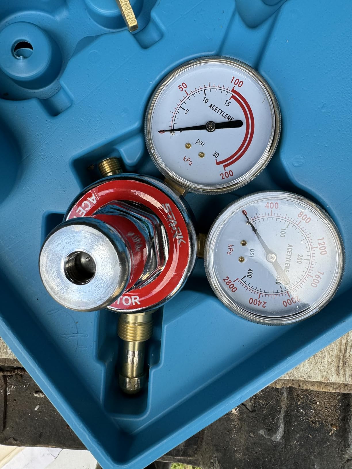 Stark USA Portable Oxygen Acetylene Welder Include Nozzles Cutting Torch, Gauge, Regulators Set With 15'ft Hose, Carrying Case Customer Review Stark USA Portable Oxygen Acetylene Welder Include Nozzles Cutting Torch, Gauge, Regulators Set With 15'ft Hose, Carrying Case - Customer Photo 1