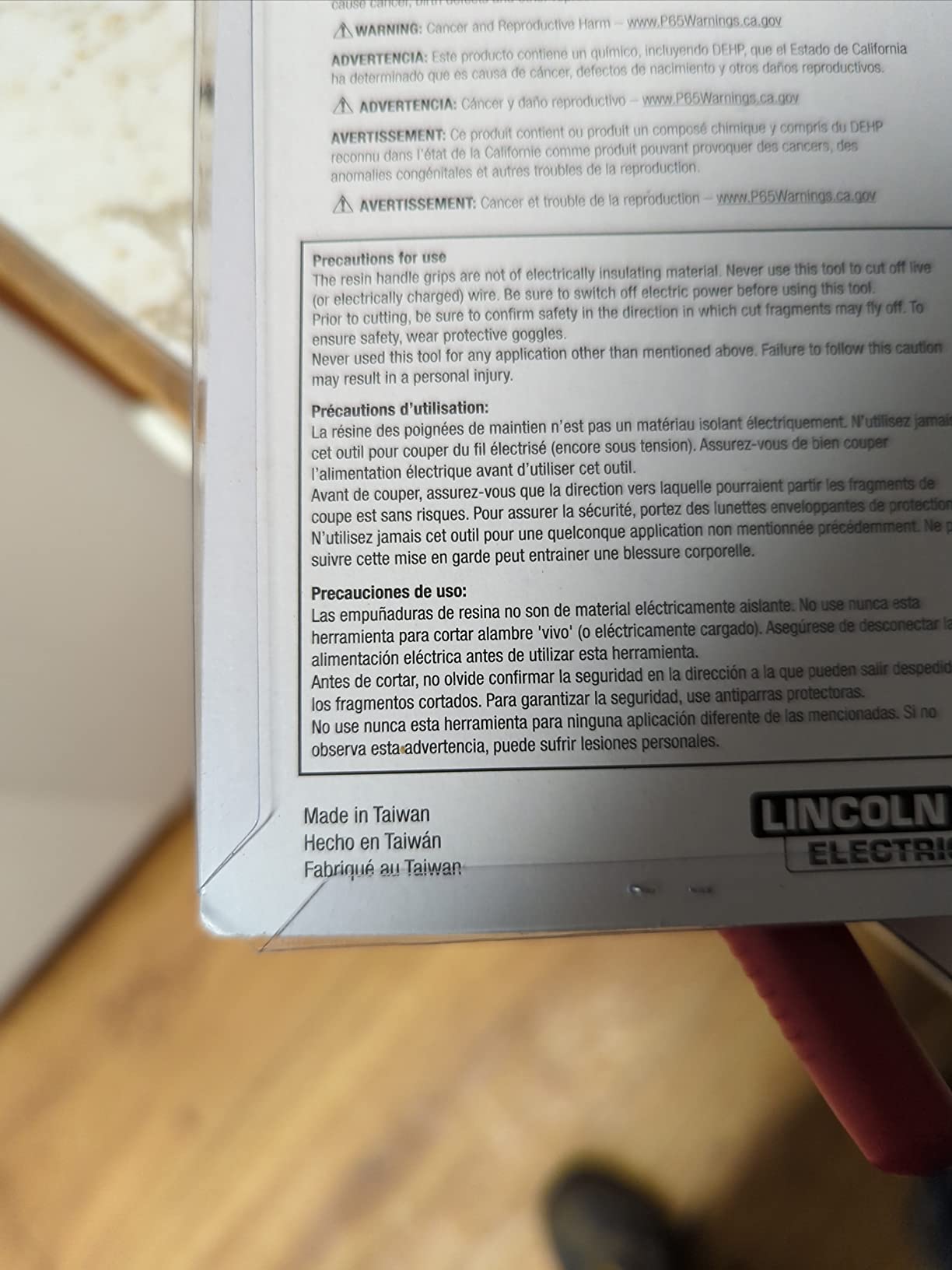 Lincoln Electric MIG Welding Pliers | Forge Hardened Steel | 6 Functions | K4014-1 - Customer Photo 3