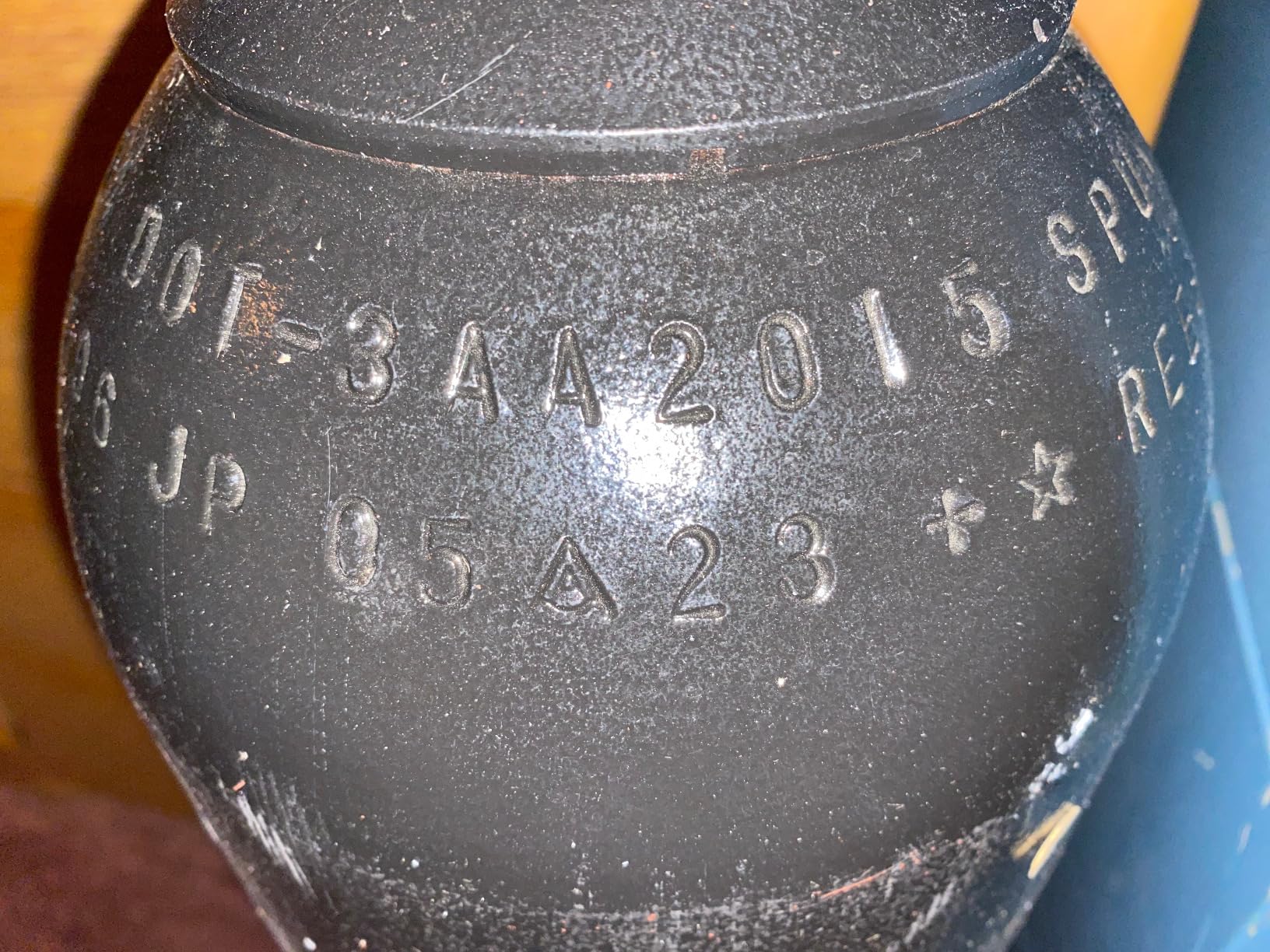 80 cu/ft 100% Argon Cylinder Tank Welding Gas CGA 580 - FULL - Customer Photo 1