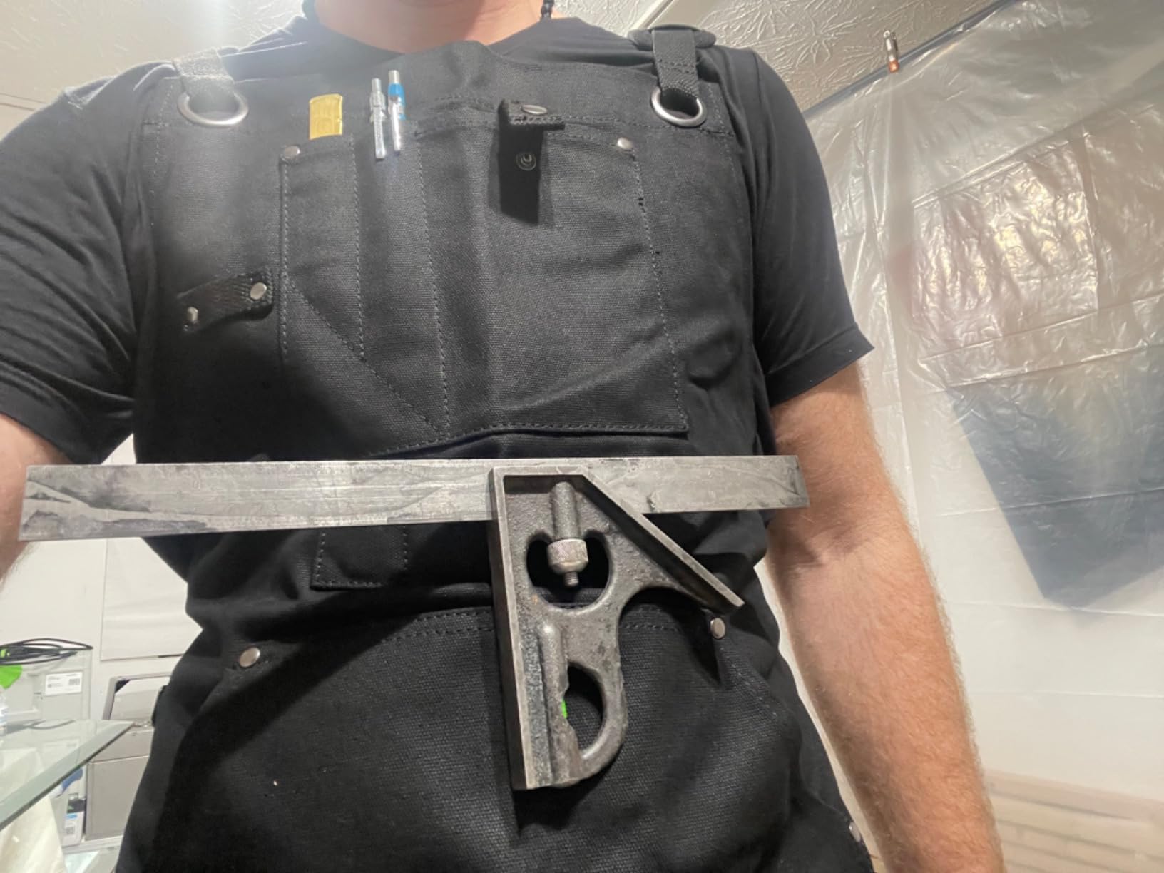 FIGHTECH Shop Apron - Heavy Duty Wood Working Apron for Men with Tool Pockets for Woodworkers Blacksmiths Carpenters M-XXL - Customer Photo 1