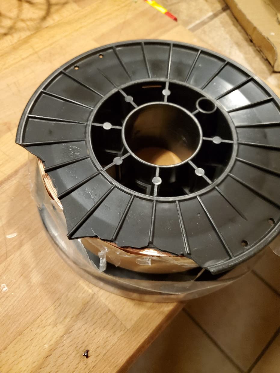 YESWELDER MIG Welding Wire, ER70S-6 Solid Carbon Steel, .035 Inch 10LB (0.9mm 4.5kg), High Feedability Strong ABS Plastic Spool MIG Wire - Customer Photo 5