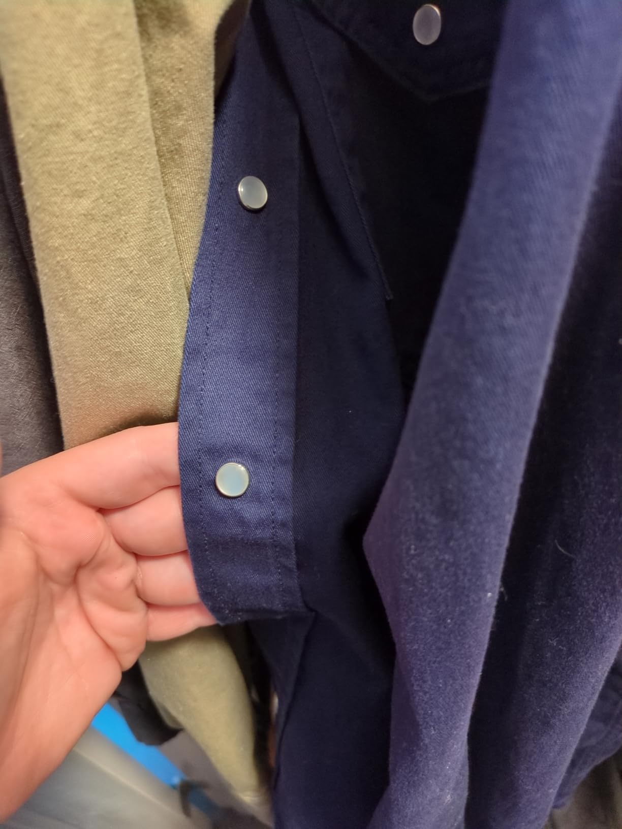 KONRECO FR Shirts for Men Button Down Flame Resistant HRC2 Men's Welding Shirts - Customer Photo 2