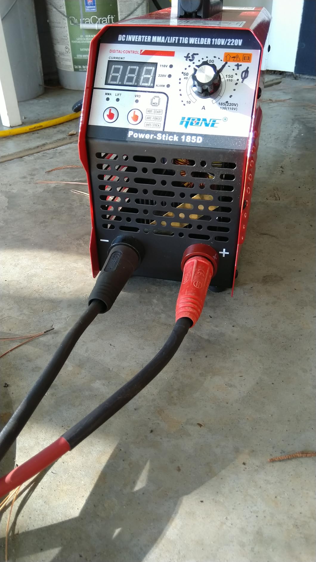 HONE Stick Welder, 110V/220V Actual 140Amp ARC Welder Machine, IGBT Inverter Digital Display LCD Welding Machines with Hot Start Arc Force Anti-Stick, High Efficiency for 1/16