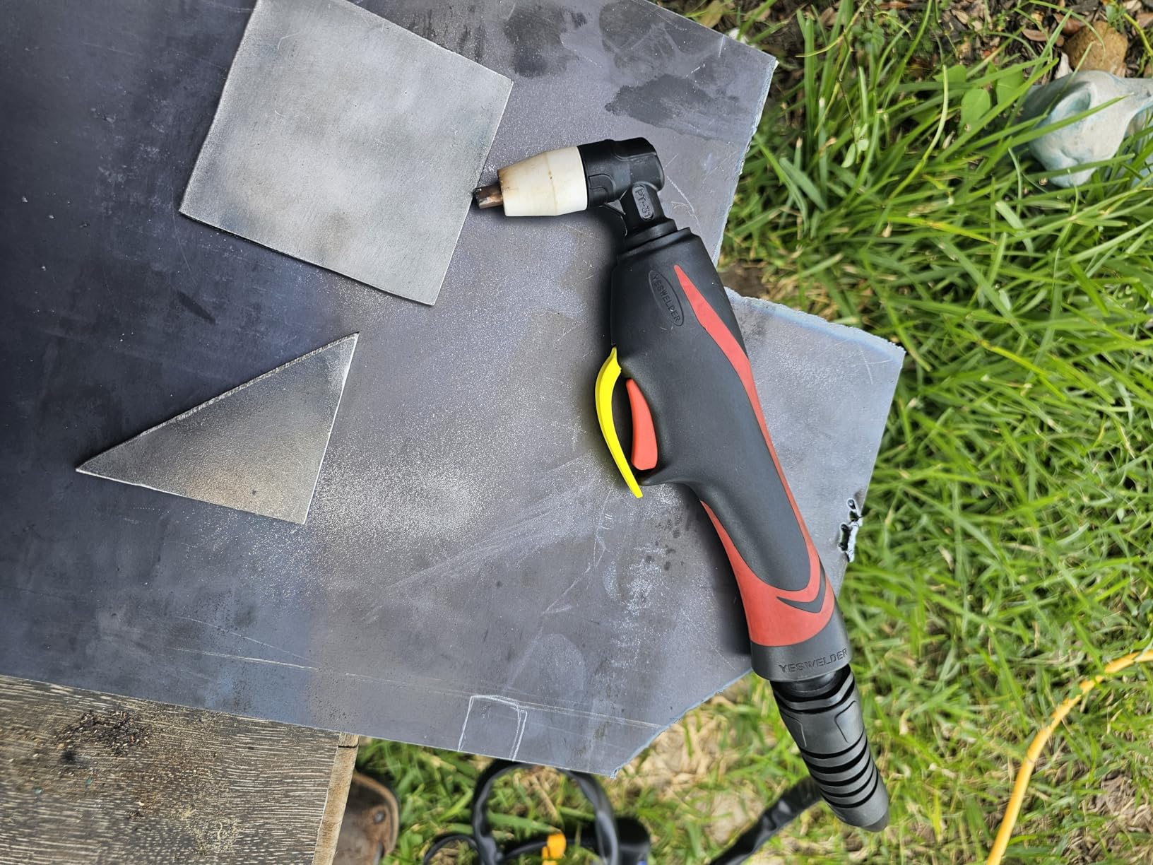 YESWELDER Plasma Cutter Welder Combo Gas MIG/Gasless MIG/Lift TIG/Stick/CUT 5 in 1 Welding Machine FIRSTESS MP200 Multi Process Welder - Customer Photo 1