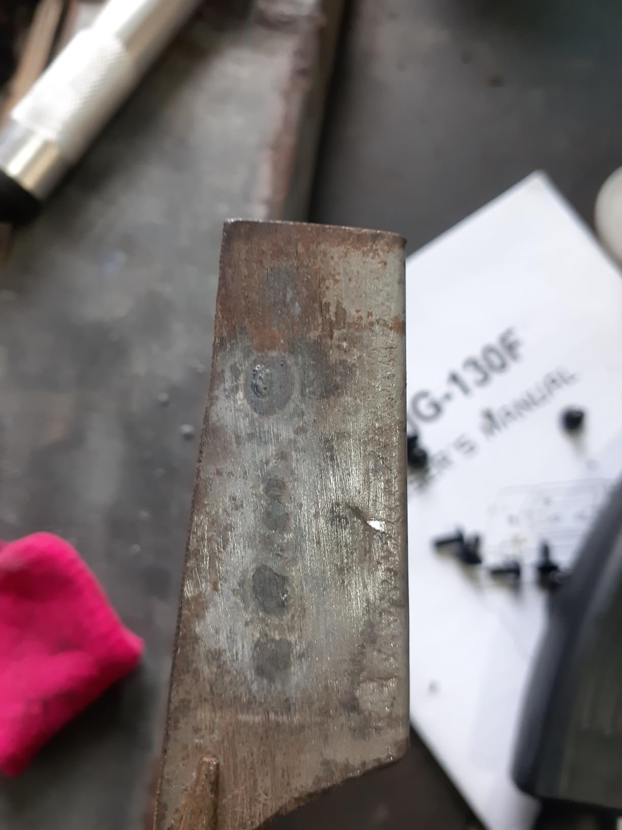 AZZUNO MIG Welder,Flux Core Welder Machine 110V 130Amp, Gasless MIG Welding Machine IGBT Inverter Welder Portable Wire Feed Welder (110V) - Customer Photo 1