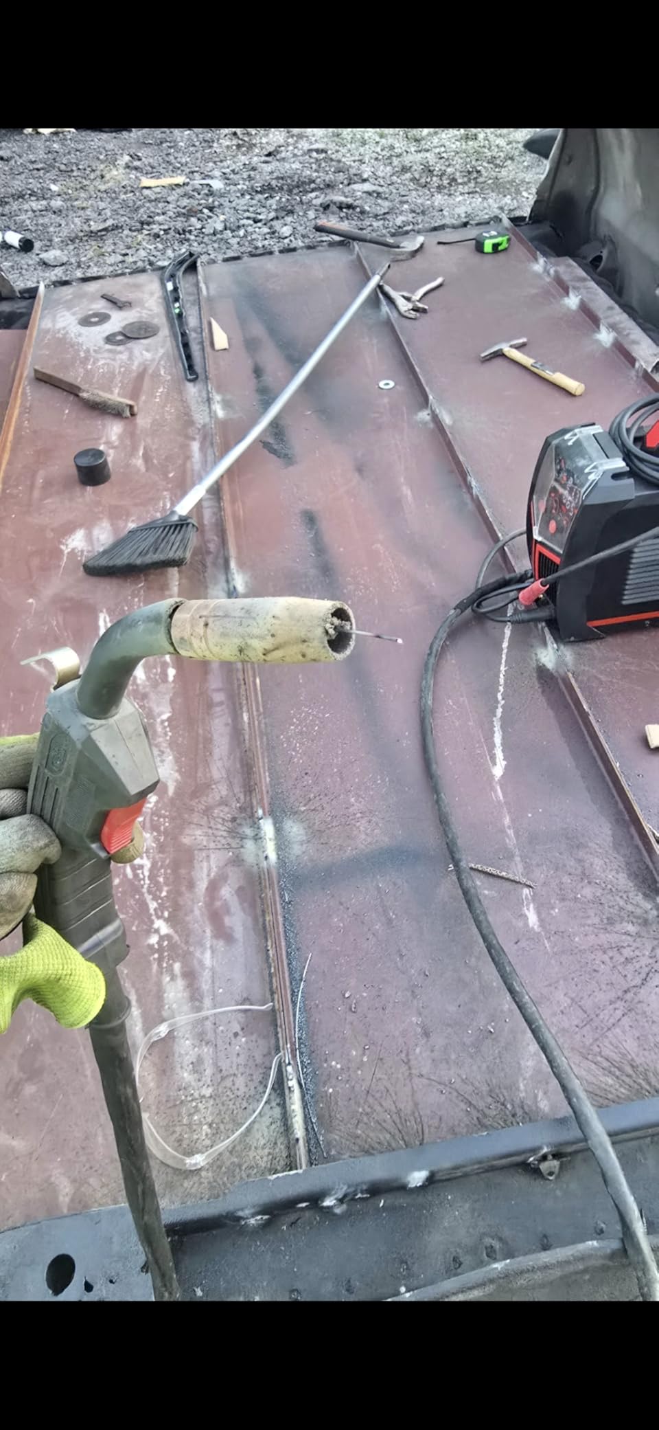 YESWELDER Gas Gasless 160A Multiprocess MIG Welder, Flux Core/MIG/Lift TIG/Stick ARC Welder 4 in 1 Welding Machine, Synergic Control 110V/220V Dual Voltage - Customer Photo 4