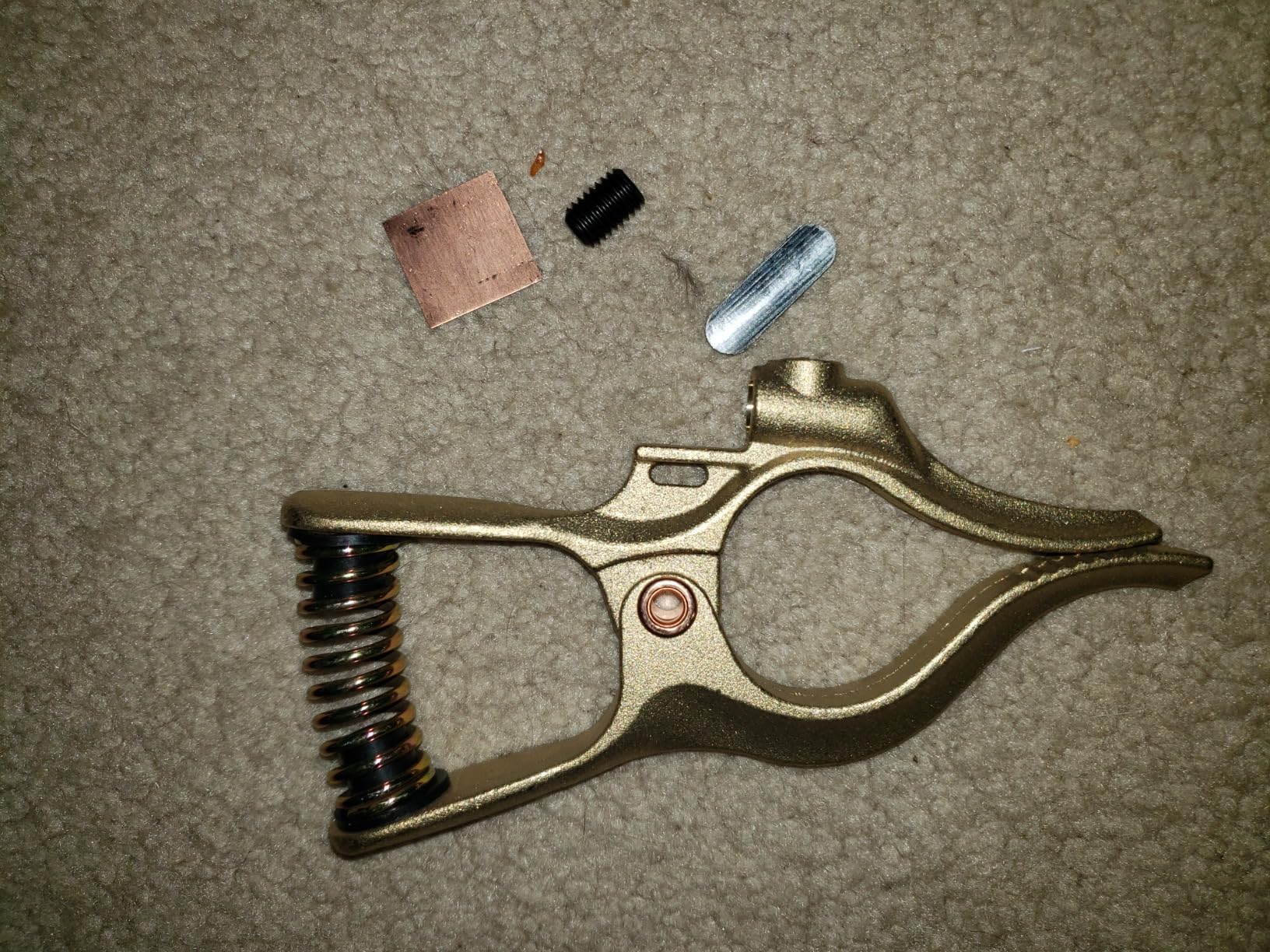 300-Amp T-Style Welding Ground Clamp Brass - Customer Photo 1