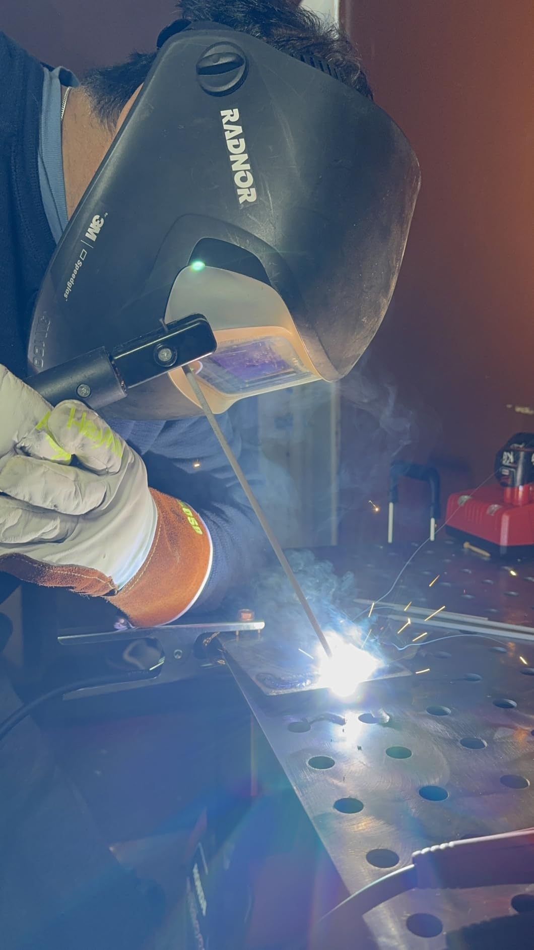 YESWELDER 205Amp Stick Welder Large LED Display with Lift TIG Torch, Digital Inverter IGBT ARC Welding Machine, 110V/220V Dual Voltage Hot Start Portable MMA Welder Machine, Arc force - Customer Photo 1