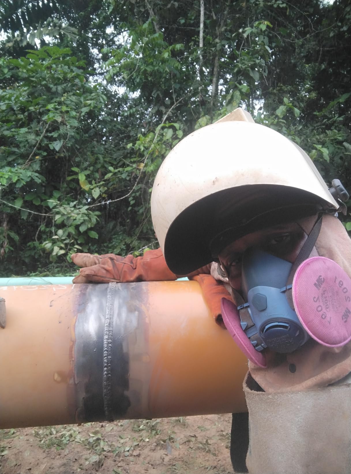 Jackson Safety PL280 Pipeline Welding Helmet - Shade 10 Flip Front Welding Hood - ANSI Z87.1 - Made in USA (Multiple Headgear Styles and Colors) - Customer Photo 1