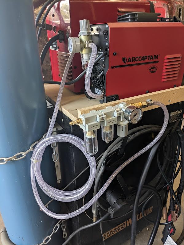 ARCCAPTAIN 55A Plasma Cutter, Large LED Display, Non-Touch Pilot ARC Plasma Cutting Machine, 120/240V Dual Voltage IGBT Inverter, 1/2