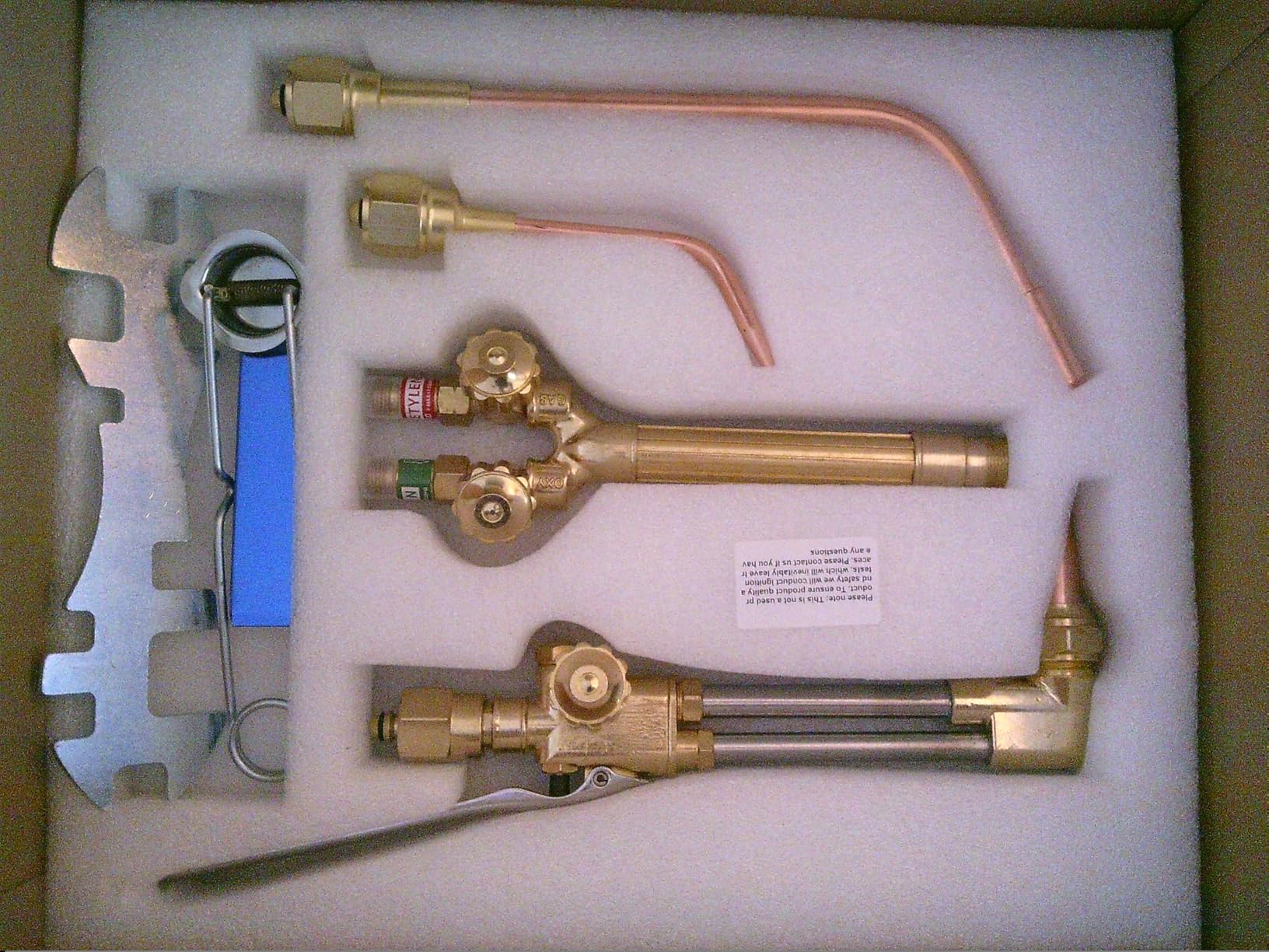 RX WELD Heavy Duty Oxy Acetylene Torch Kit, with CA2460 Cutting Attachment + Cutting Tips + 8-MFA Heating Nozzles + Welding Nozzles Customer Review RX WELD Heavy Duty Oxy Acetylene Torch Kit, with CA2460 Cutting Attachment + Cutting Tips + 8-MFA Heating Nozzles + Welding Nozzles - Customer Photo 1