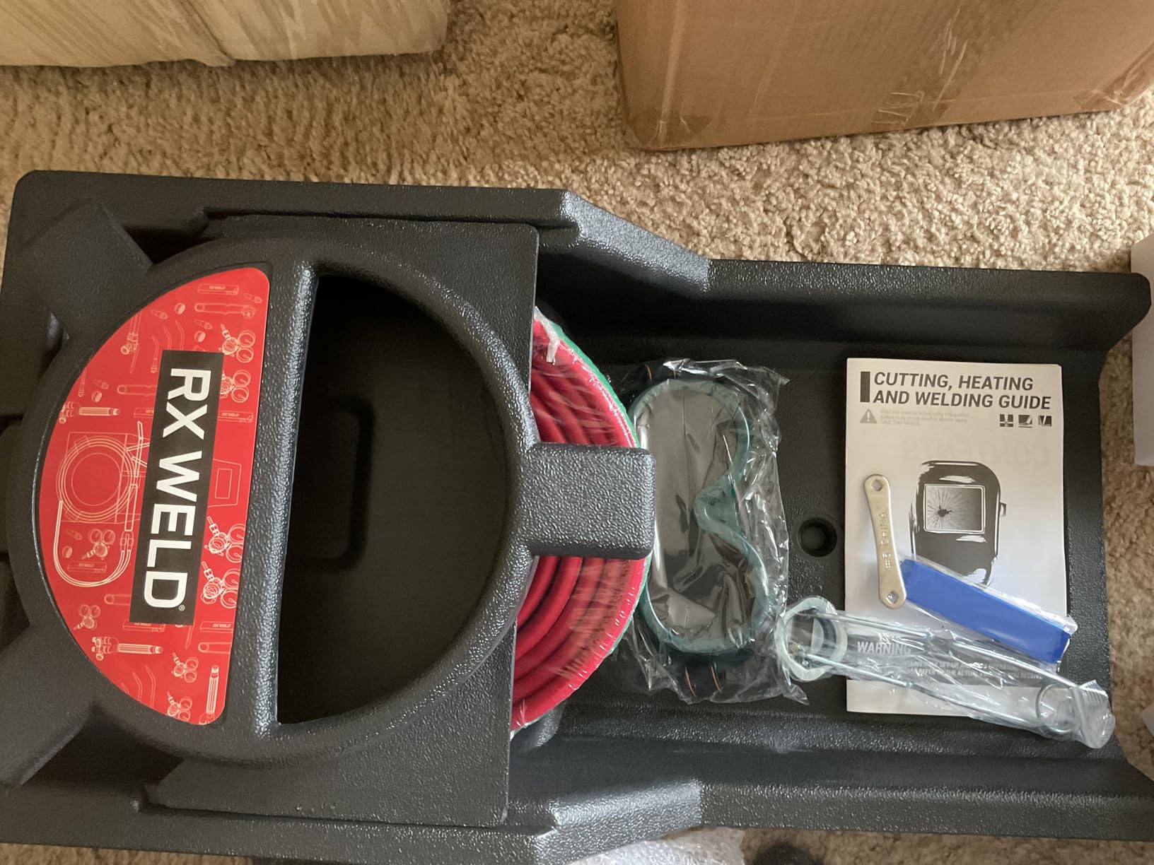 RX WELD Oxy-Fuel Welding and Cutting Torch Kit - Light Duty HVAC Brazing Set with Check Valves & Tote (Cylinders Not Included) - Customer Photo 1