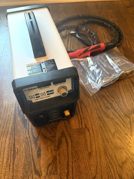 Reboot Plasma Cutter With Built In Air Compressor 40A 120V IGBT Inverter Digital Cutting Machine, 3/8 Inch Clean Cut And 3/5 Inch Max Cut High Frequency - Customer Photo 2