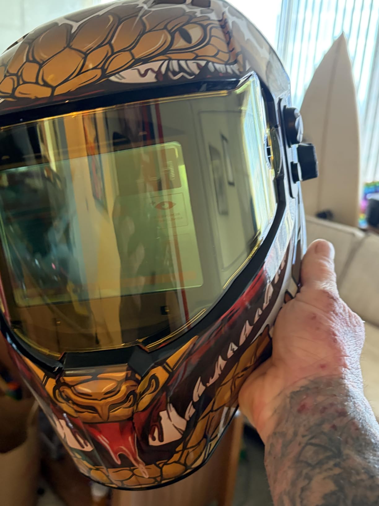 ANDELI Auto Darkening Welding Helmet -Fully Digital Filter, 7.2