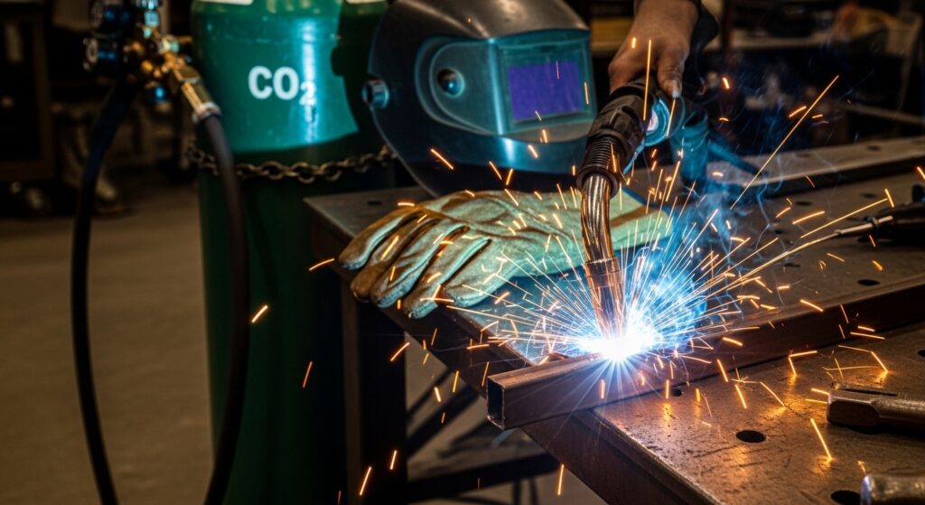 MIG Welding With 100% CO2