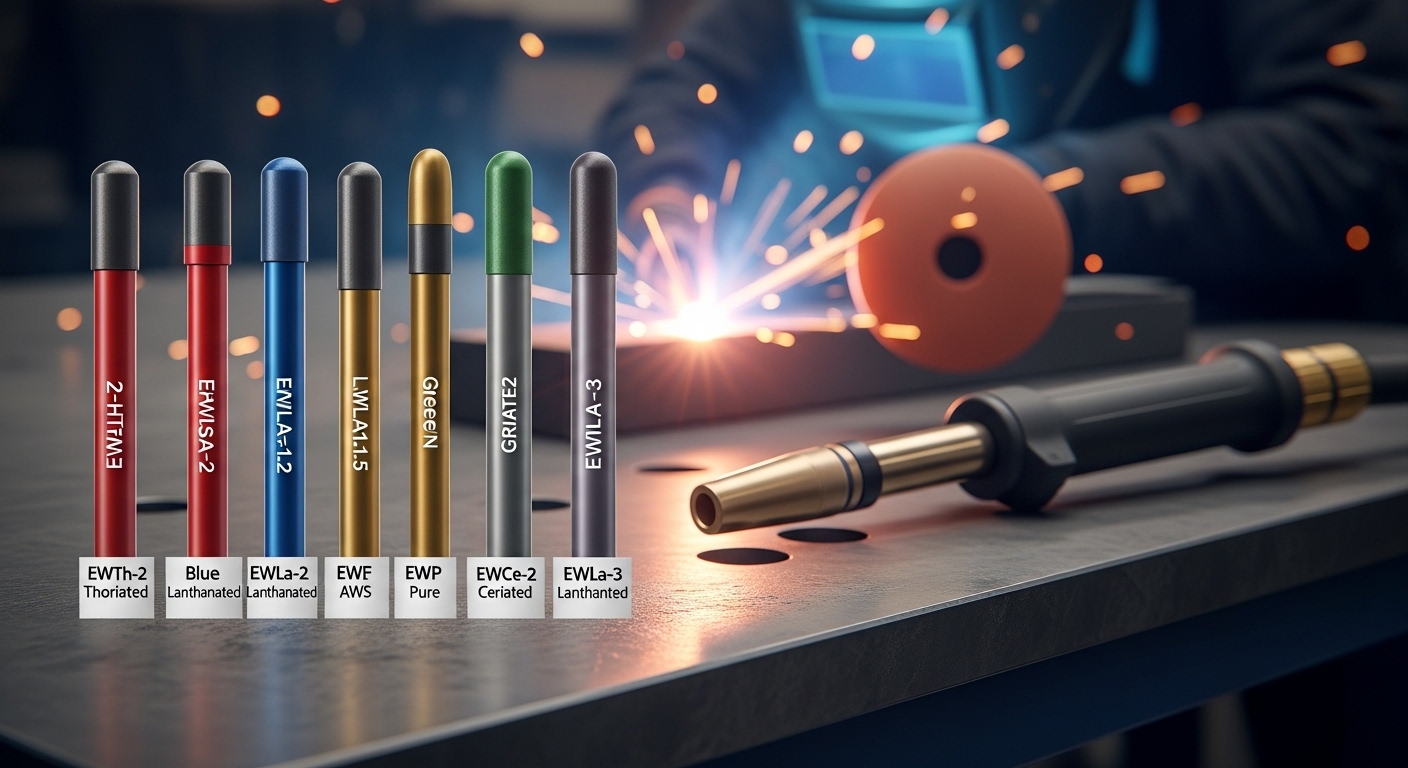 TIG Tungsten Electrode Guide 2026: Types, Colors