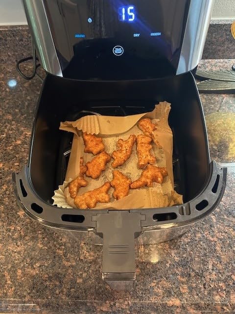 Chefman Air Fryer 8 Qt | TurboFry® 4-in-1 with 450°F Hi-Fry Option for Crispier Results | Bake, Dehydrate, Frozen | XL Nonstick Dishwasher-Safe Basket | Stainless Steel customer photo 2