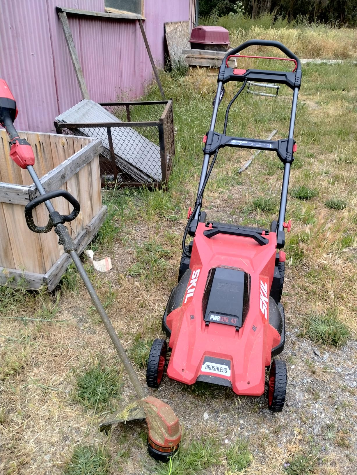 SKIL PWR CORE 40 Brushless 40V 20-Inch Self-Propelled Mower Kit, Includes 6.0Ah Battery and Auto PWR JUMP Charger - SM4910C-11 customer photo 2