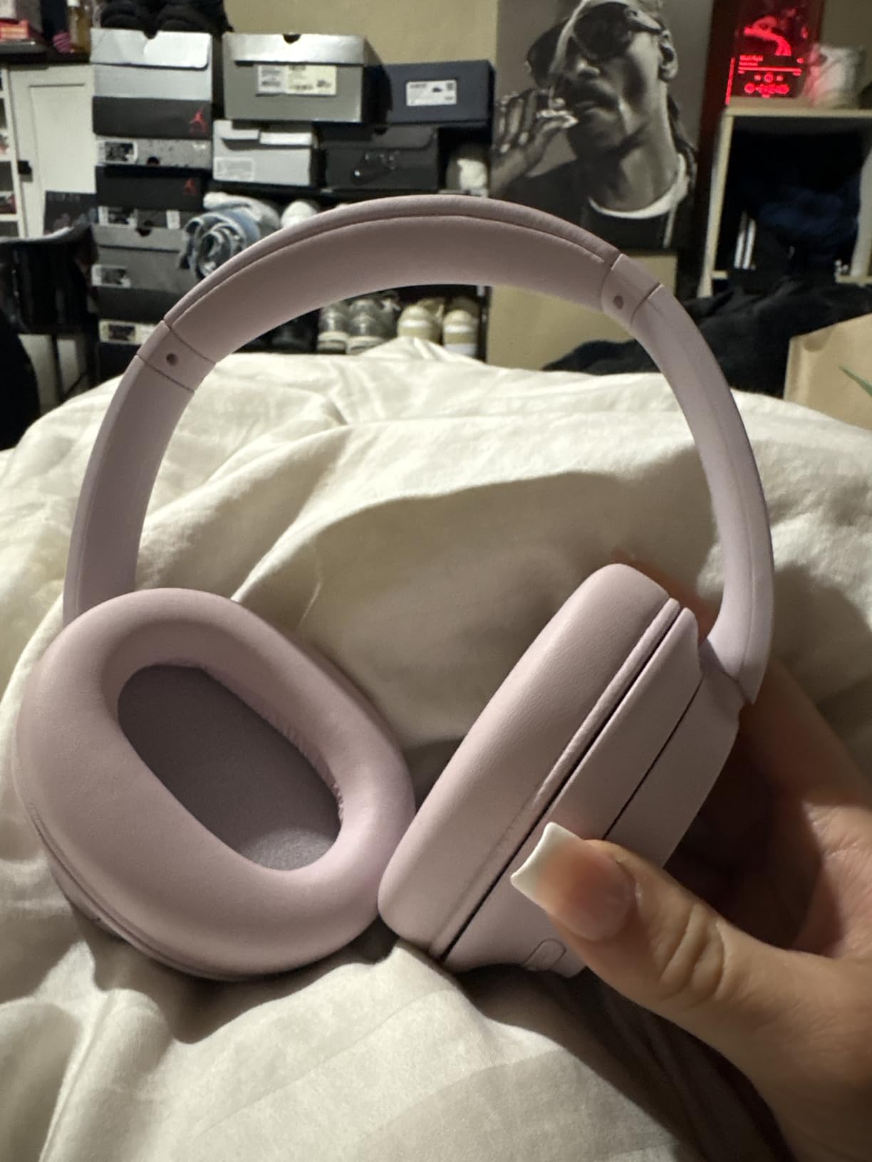 Sony WH-CH720N Wireless Noise Cancelling Over-Ear Headphones, Pink customer photo 1