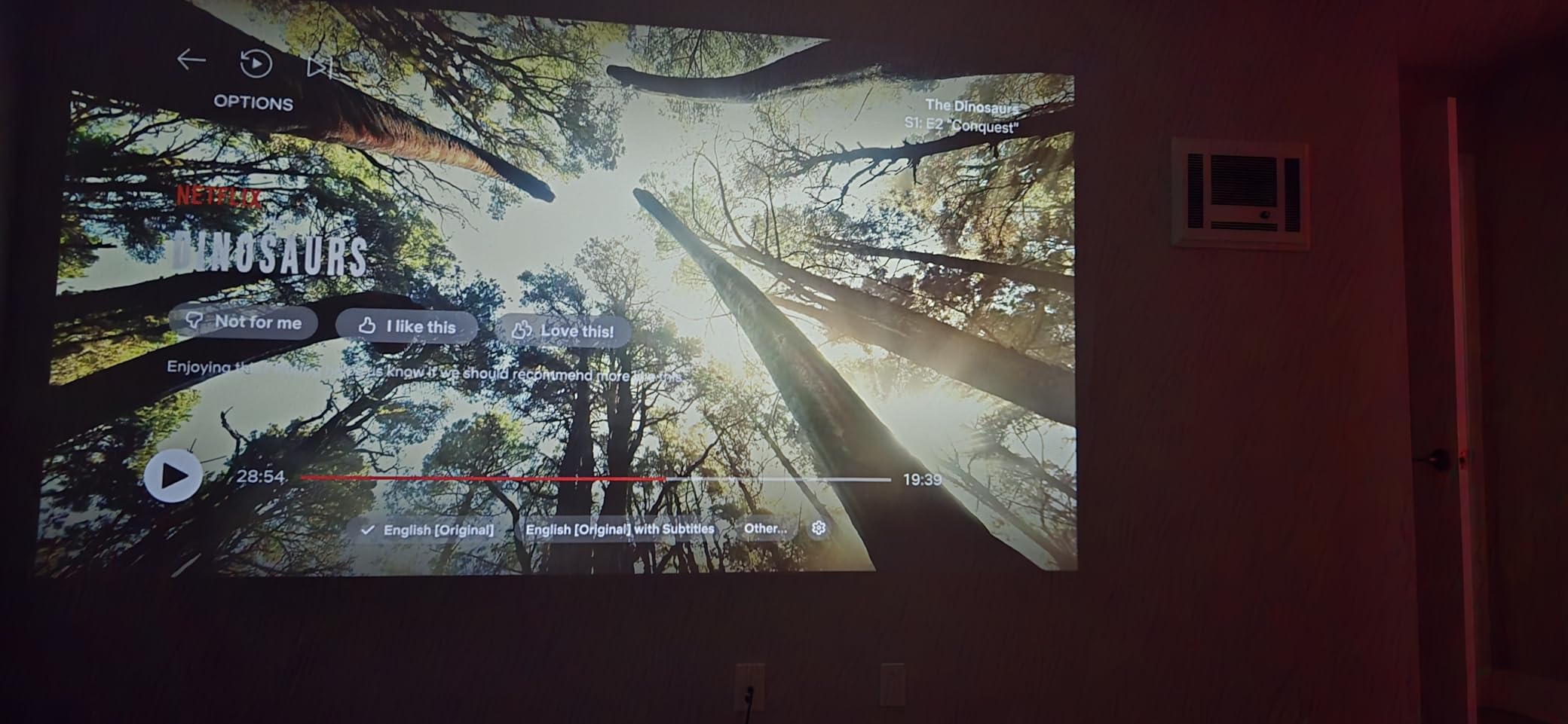 【Official Licensed Google TV】4K Smart Projector with WiFi and Bluetooth, VOPLLS Outdoor Projectors with Dolby/Auto Focus, Portable Movie Phone Wireless Gaming Wifi Proyector for Bedroom/Home/Ceilling customer photo 1