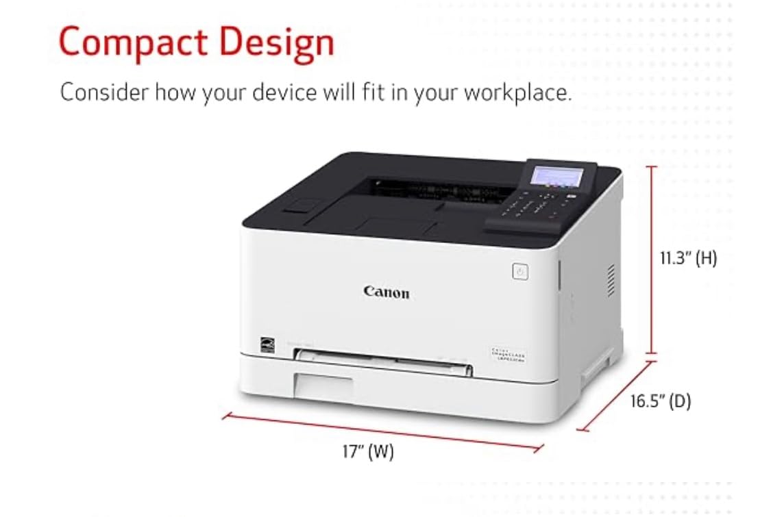Canon Color imageCLASS LBP646Cdw Wireless Laser Single-Function Printer for Duplex Printing, White - 26 PPM Home Office, Small Office Printer customer photo 1