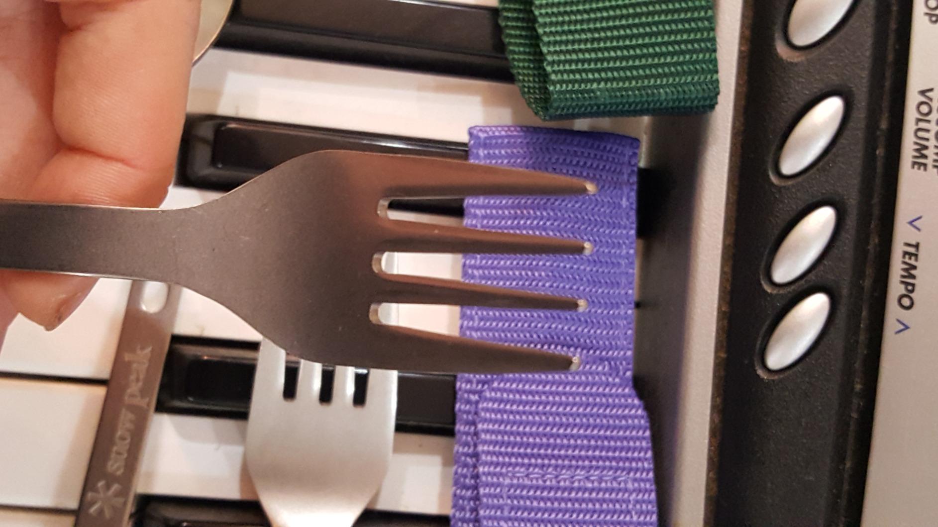 Snow Peak Titanium Fork & Spoon Set, Durable Utensils, Compact, Lightweight, Camping, Hiking, Backpacking, Travel Case customer photo 1
