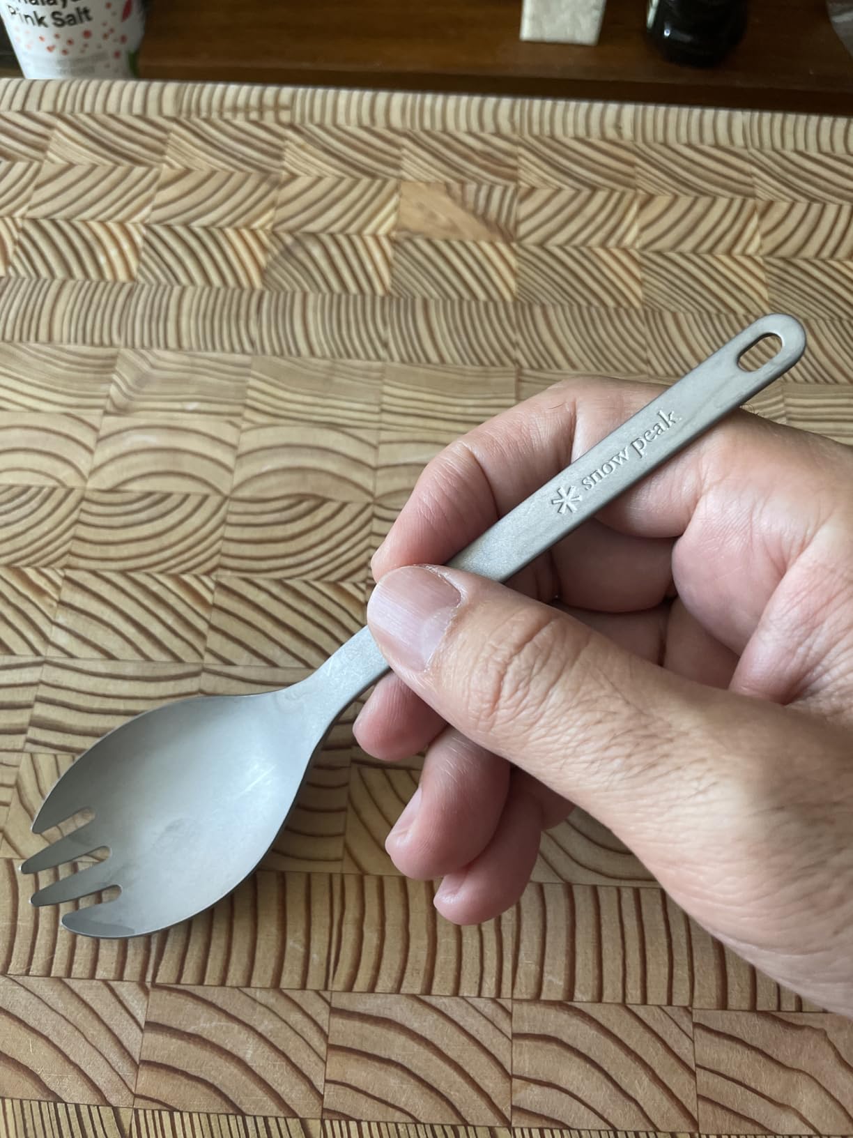 Titanium Sporks, Lightweight Titanium Cutlery for Camping & Hiking, Compact & Portable Utensil for Easy Packing, Durable Camping Cookware Accessories customer photo 1