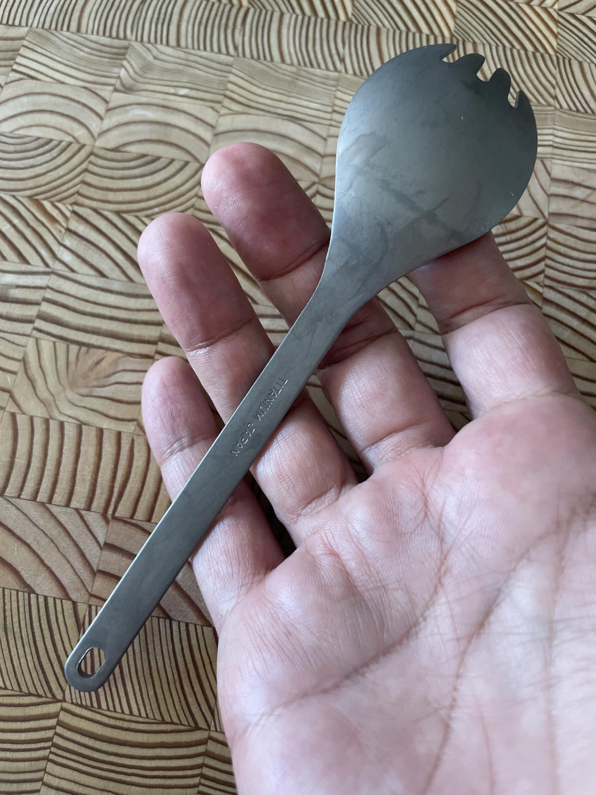 Titanium Sporks, Lightweight Titanium Cutlery for Camping & Hiking, Compact & Portable Utensil for Easy Packing, Durable Camping Cookware Accessories customer photo 2