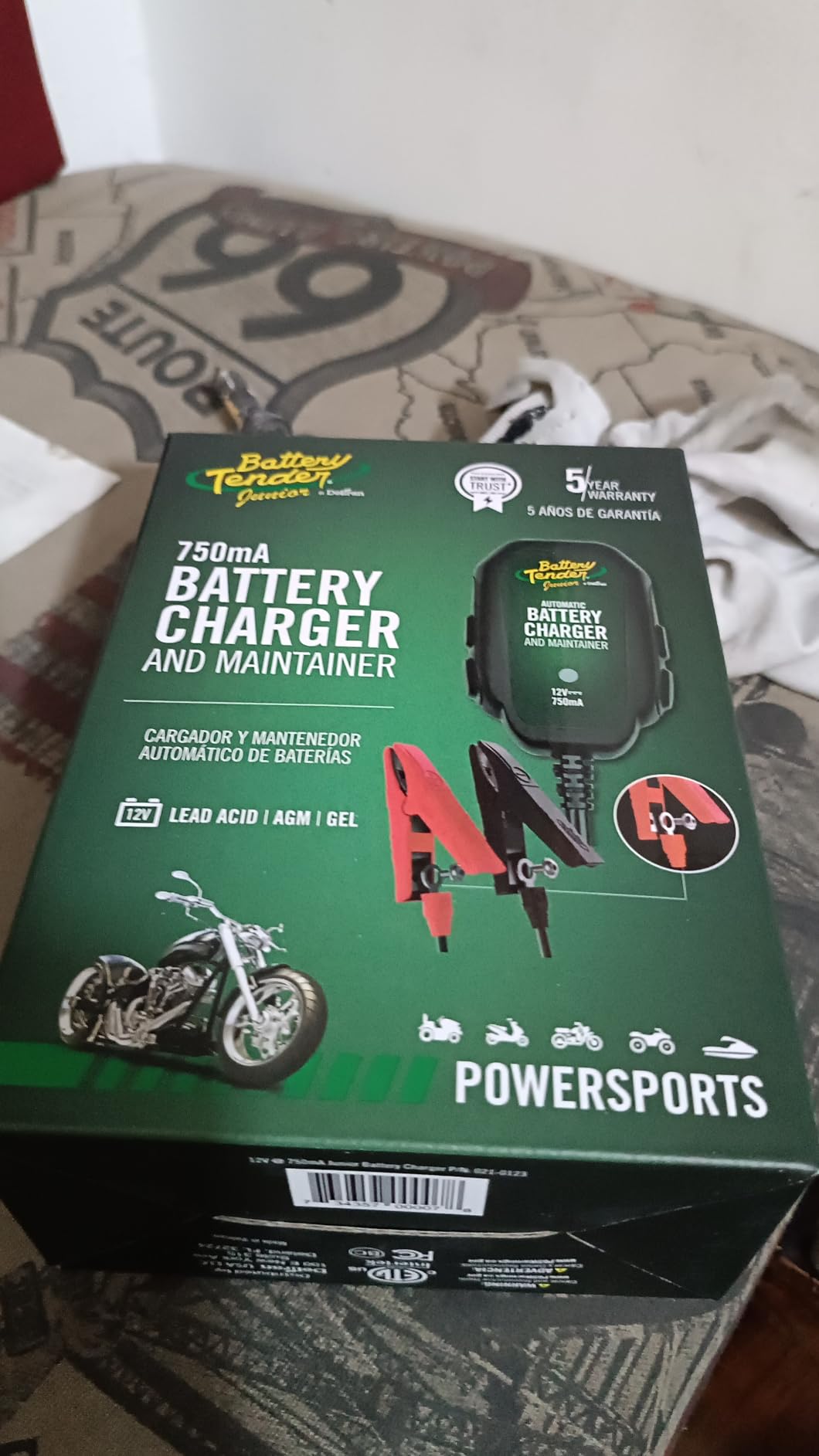 Battery Tender Junior 12V, 750mA Charger and Maintainer: Automatic 12V Powersports for Motorcycle, ATVs, and More - Smarter Than a Trickle Charger - 021-0123 customer photo 2